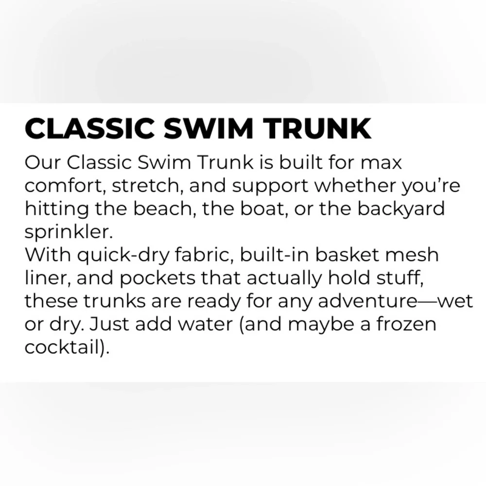 Chubbies Men's Classic Swim Trunks 5.5